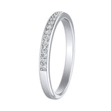 Classic Lab Grown Diamond Wedding Ring in 14K White Gold