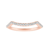 Modern Lab Grown Diamond Wedding Ring in 14K White Gold