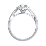 1.00 ct. Center Round Lab Grown Diamond Engagement Ring in 14K White Gold