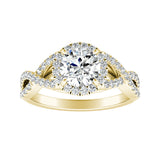 1.00 ct. Center Round Lab Grown Diamond Engagement Ring in 14K White Gold