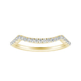 Modern Lab Grown Diamond Wedding Ring in 14K White Gold