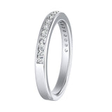 Classic Lab Grown Diamond Wedding Ring in 14K White Gold