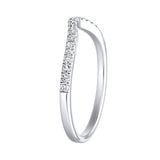 Lab Grown Diamond Wedding Ring in 14K White Gold
