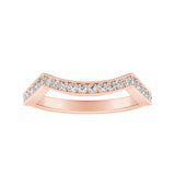 Vintage Lab Grown Diamond Wedding Ring in 14K White Gold