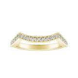 Vintage Lab Grown Diamond Wedding Ring in 14K White Gold