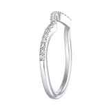 Lab Grown Diamond Wedding Ring in 14K White Gold