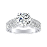 1.00 ct. Center Round Lab Grown Diamond Engagement Ring in 14K White Gold