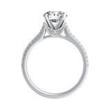 1.00 ct. Center Round Lab Grown Diamond Engagement Ring in 14K White Gold
