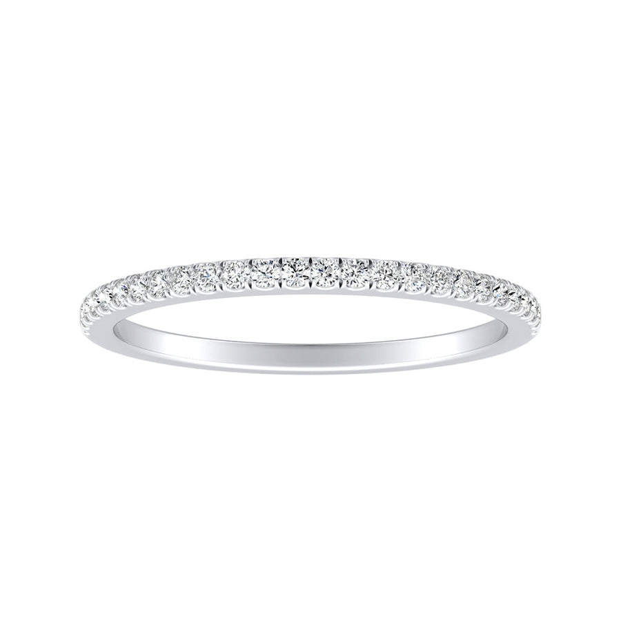 Simran Collection — Classic Lab Grown Diamond Wedding Ring in 14K White Gold