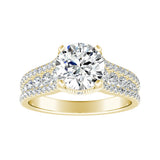 1.00 ct. Center Round Lab Grown Diamond Engagement Ring in 14K White Gold