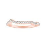 Modern Lab Grown Diamond Wedding Ring in 14K White Gold
