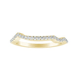 Modern Lab Grown Diamond Wedding Ring in 14K White Gold
