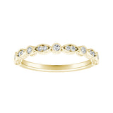 Vintage Lab Grown Diamond Wedding Ring in 14K White Gold