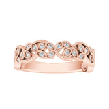Vintage Lab Grown Diamond Wedding Ring in 14K White Gold