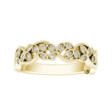Vintage Lab Grown Diamond Wedding Ring in 14K White Gold