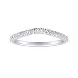 Lab Grown Diamond Wedding Ring in 14K White Gold