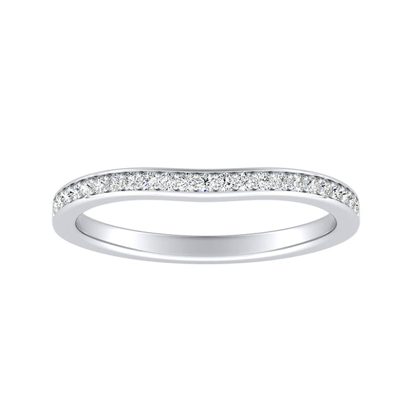 Lab Grown Diamond Wedding Ring in 14K White Gold