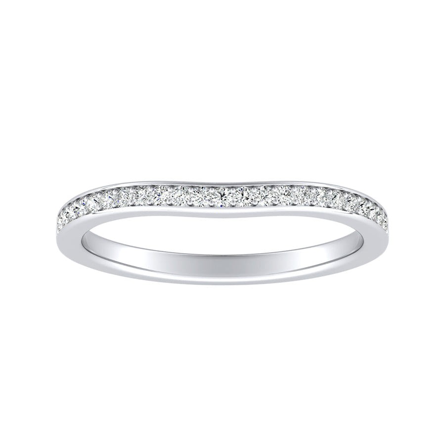 Simran Collection — Lab Grown Diamond Wedding Ring in 14K White Gold
