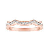 Modern Lab Grown Diamond Wedding Ring in 14K White Gold