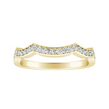 Modern Lab Grown Diamond Wedding Ring in 14K White Gold