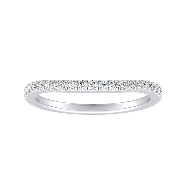 Lab Grown Diamond Wedding Ring in 14K White Gold