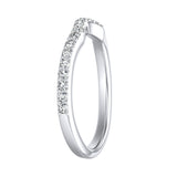 Lab Grown Diamond Wedding Ring in 14K White Gold