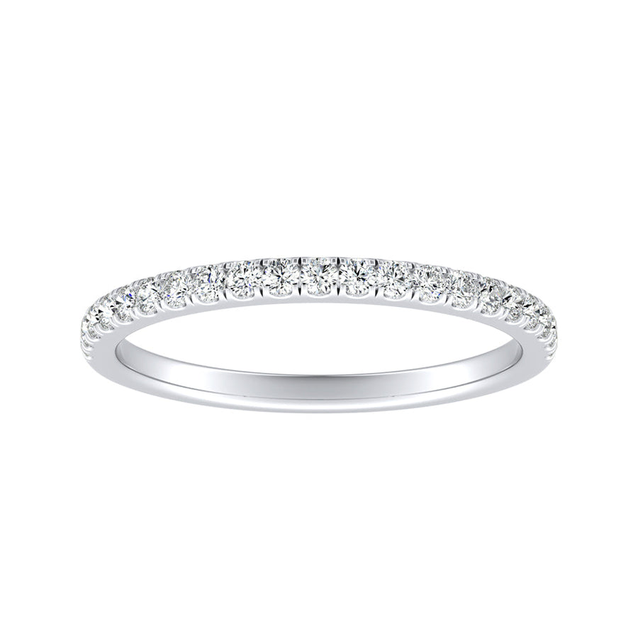 Simran Collection — Classic Lab Grown Diamond Wedding Ring in 14K White Gold