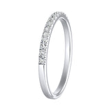 Classic Lab Grown Diamond Wedding Ring in 14K White Gold