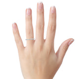 Classic Lab Grown Diamond Wedding Ring in 14K White Gold