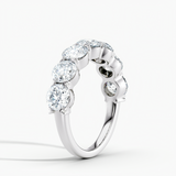 Semi Eternity Wedding Band 3.00 cttw Round Lab Grown Diamond