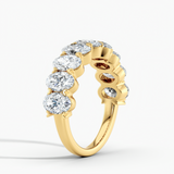 Semi Eternity Wedding Band 3.25 cttw Oval Lab Grown Diamond
