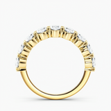 Semi Eternity Wedding Band 3.25 cttw Oval Lab Grown Diamond