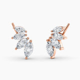 Marquise Lab Grown Diamond Earring Climbers 1.50 Ct. tw. 14K White Gold