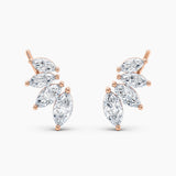 Marquise Lab Grown Diamond Earring Climbers 1.50 Ct. tw. 14K White Gold
