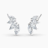 Marquise Lab Grown Diamond Earring Climbers 1.50 Ct. tw. 14K White Gold