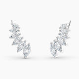Marquise Lab Grown Diamond Earring Climbers 3.00 Ct. tw. 14K Yellow Gold