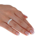 Five Stone Lab Grown Diamond 0.25 ct Wedding Ring in 14K White Gold