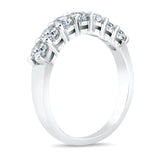 Seven Stone Lab Grown Diamond 0.25 ct Wedding Ring in 14K White Gold